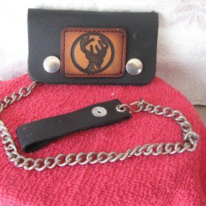 NEW KIDS LEATHER WALLET AND CHAIN